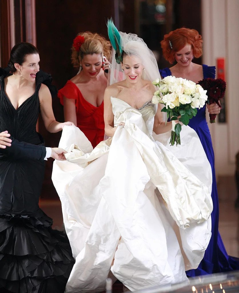 carrie bradshaw wedding scene